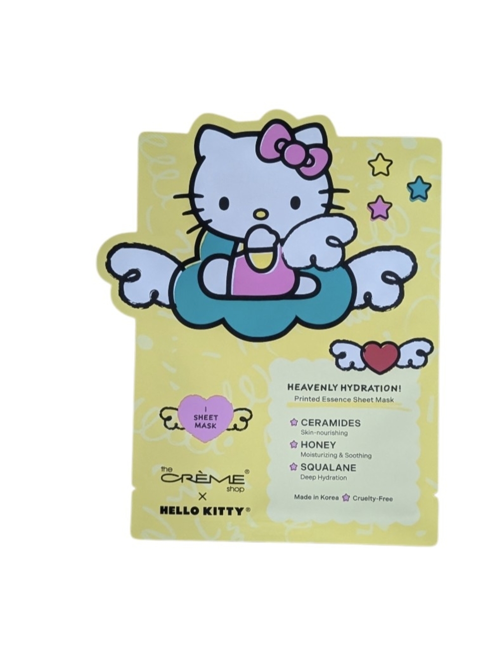 The Crème Shop x Hello Kitty Yellow Hydrating Sheet Mask - Honey